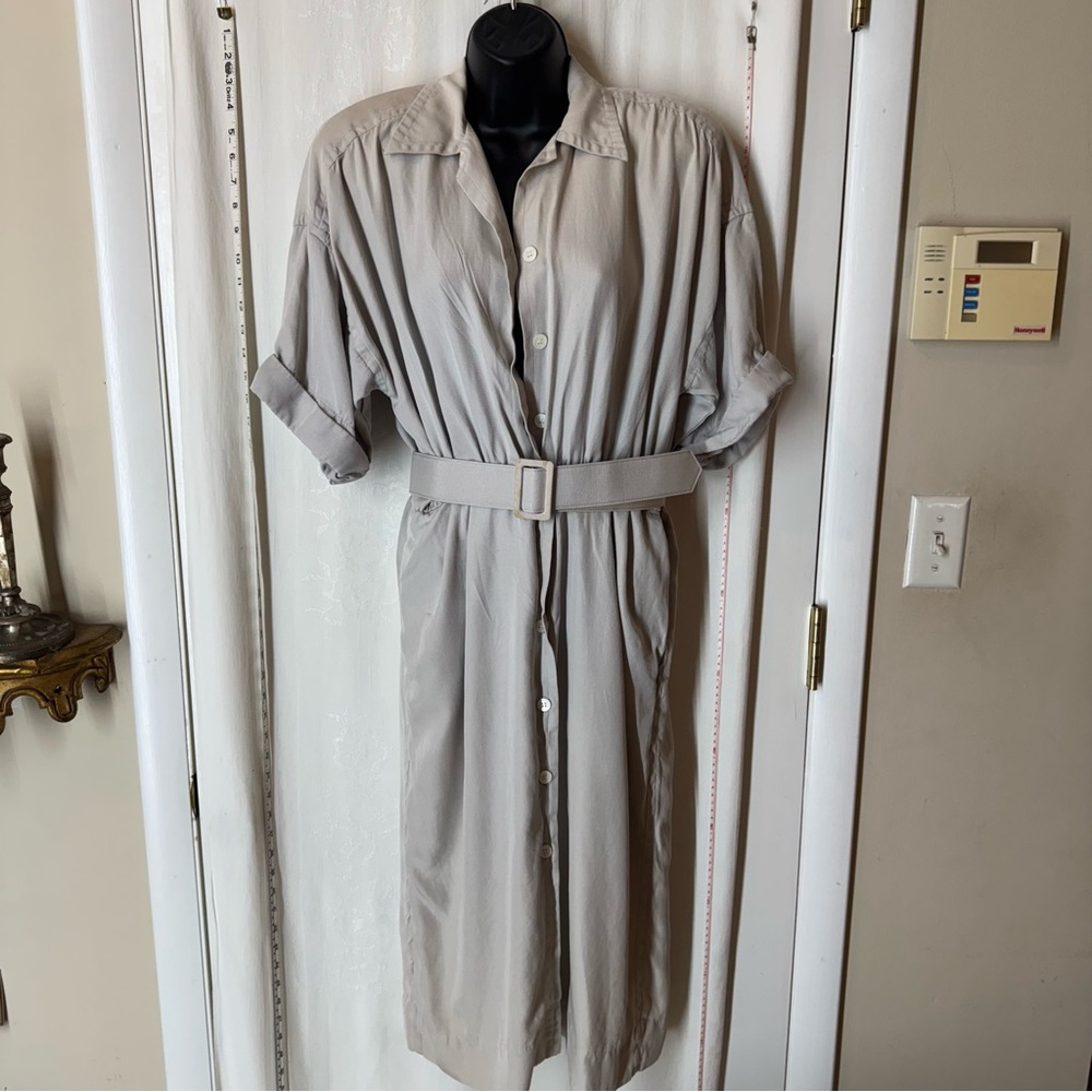 Vintage Clovis Ruffin Shirt Dress